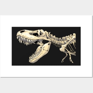 Dinosaur Tarbosaurus Skeleton Posters and Art